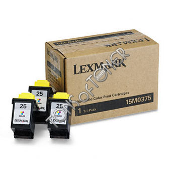 #25 - High Yield Color Ink Cartridge (3 Pack of # 15M0125)
